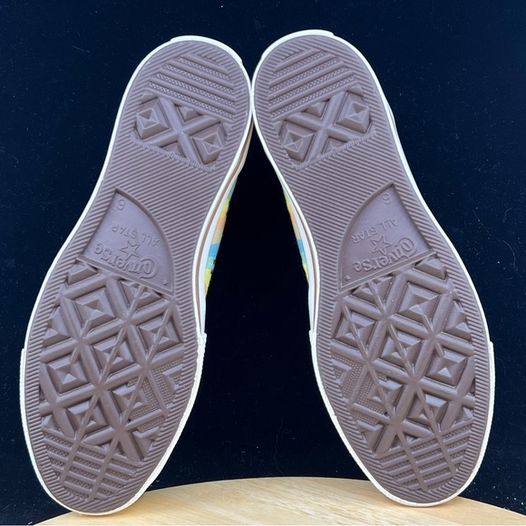 Converse All Star Rainbow Glitter Lo-Pro Lace-Up Sneakers Women's Size 8 - Picture 8 of 10